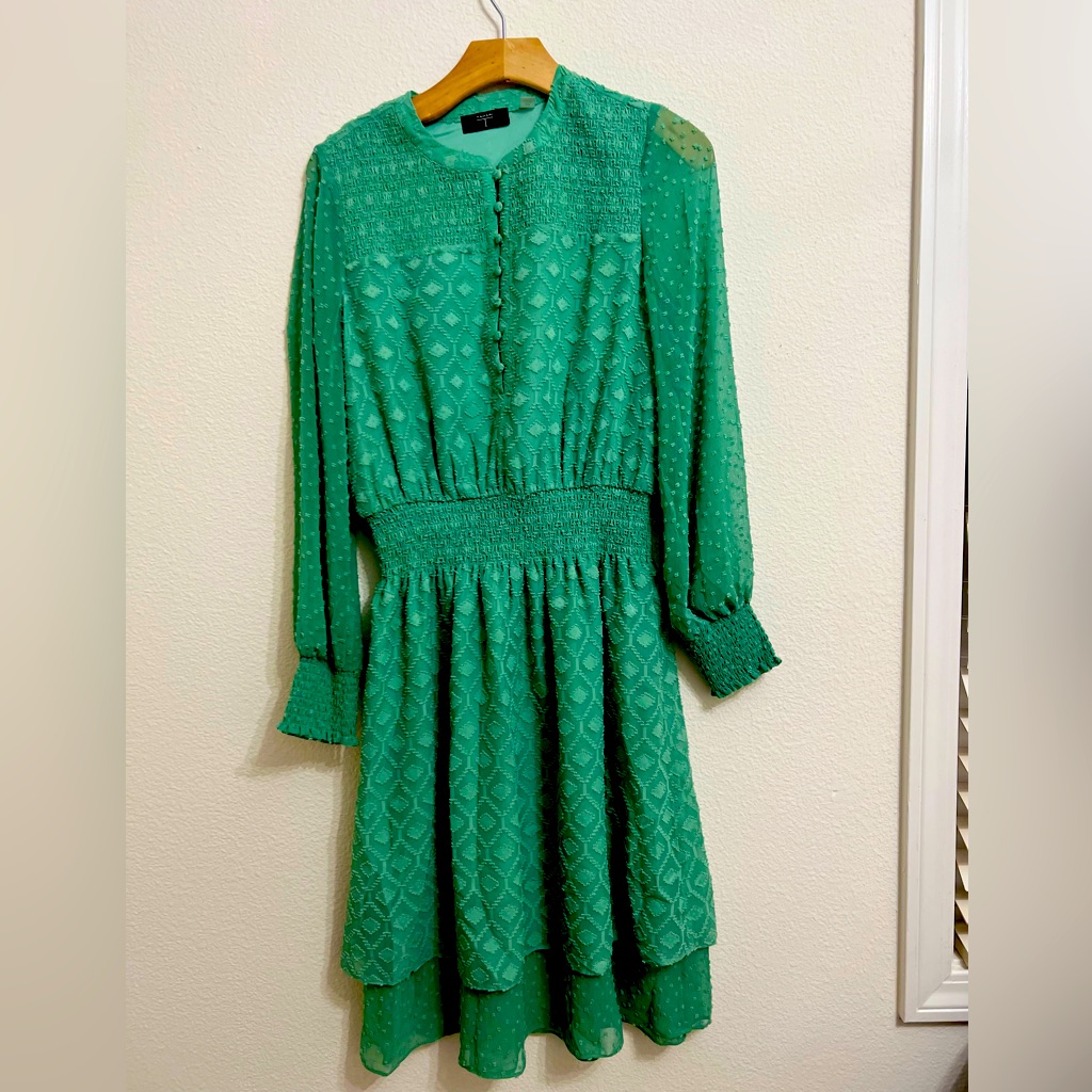 Tahari Dress Green Small